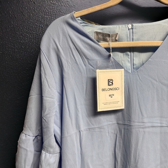 Twirl & Stun: The Perfect Summer Shift Dress! 🌟👗 NWT, Pale Blue, Size Medium - Picture 12 of 14